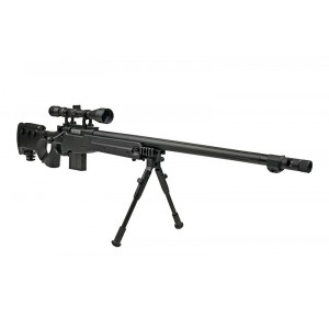 Well модель снайперской винтовки MB4403D Spring (with scope & bipod) BK